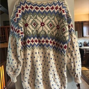 Cozy Multicolor Patterned Women's Sweater